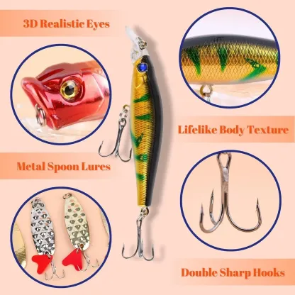 24-piece fishing lure countdown calendar