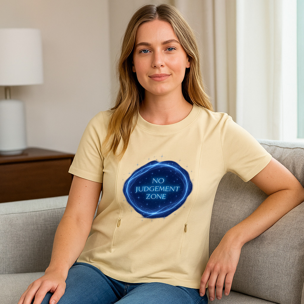 Gift for New Mom | "No Judgement Zone" Zippered Nursing | brand