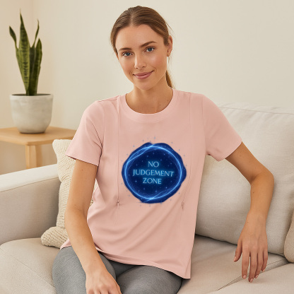 Gift for New Mom | "No Judgement Zone" Zippered Nursing | brand