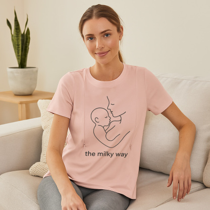 Funny Gift for New Mom | "The Milky Way" Zippered Nursi | brand