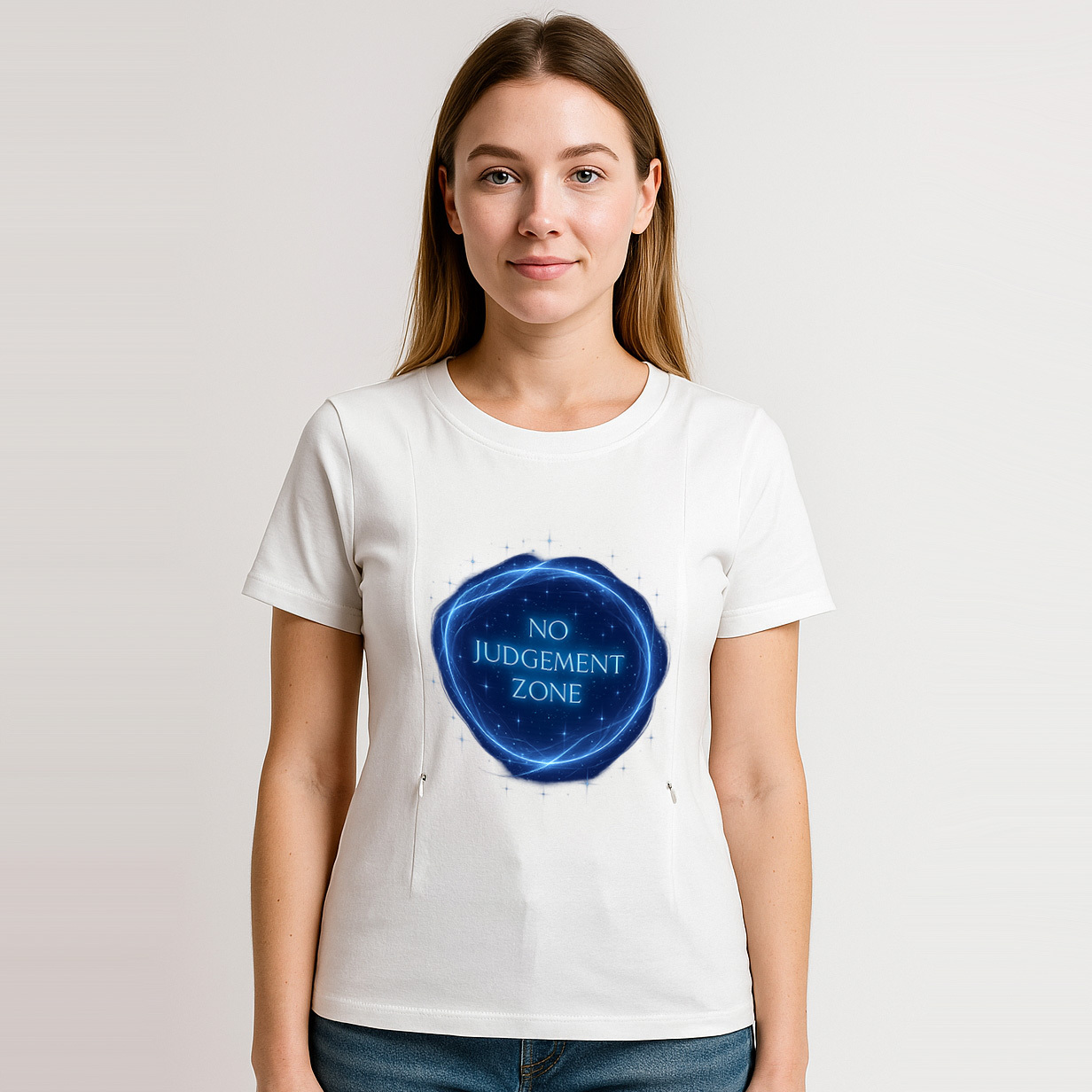 Gift for New Mom | "No Judgement Zone" Zippered Nursing | brand