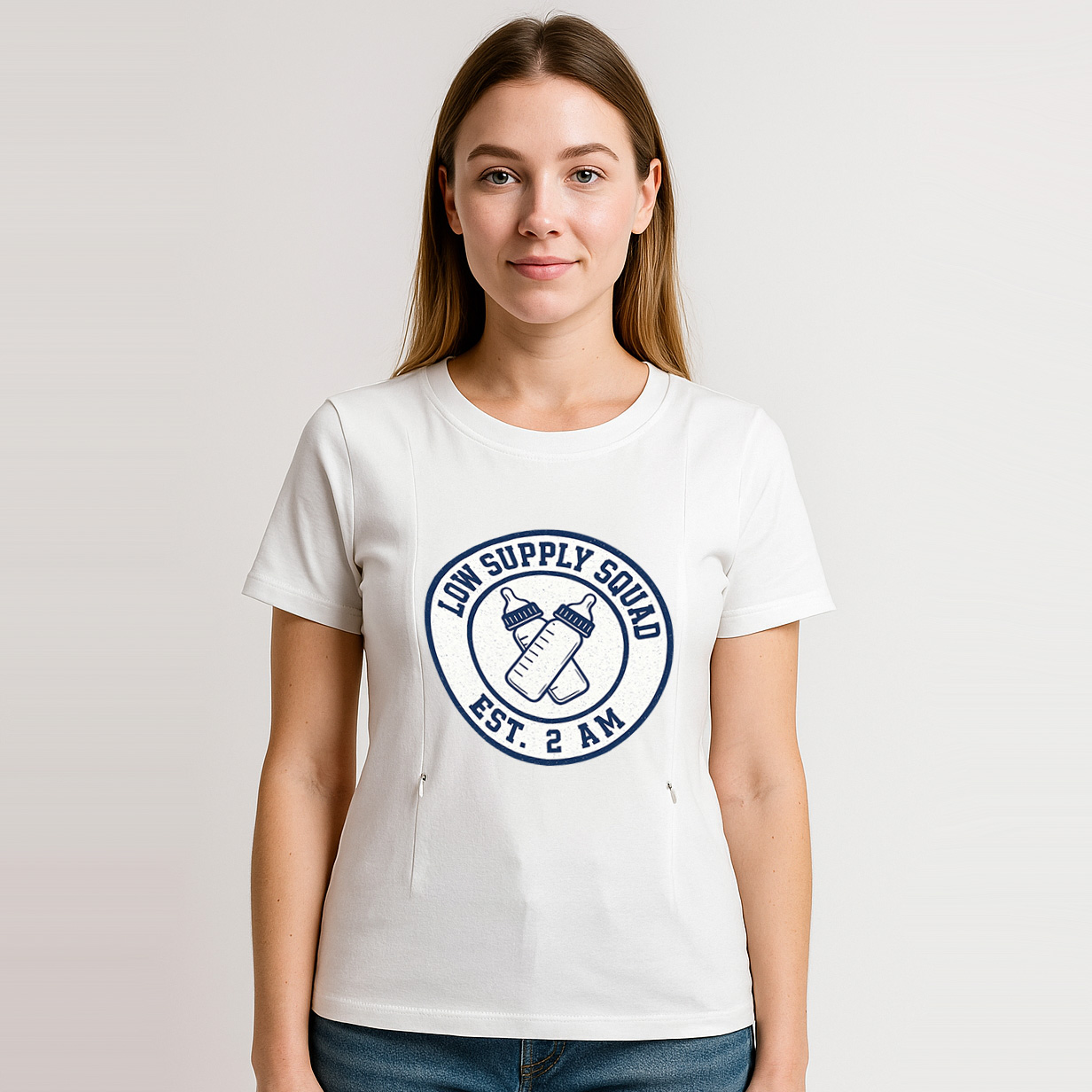 "Straight Outta Milk Supply" Tee | Discreet Zippers for | brand