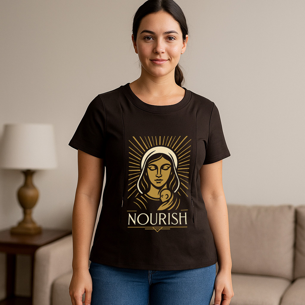 Easy Access Nursing Shirt | Nourish Graphic Tee | For N | brand