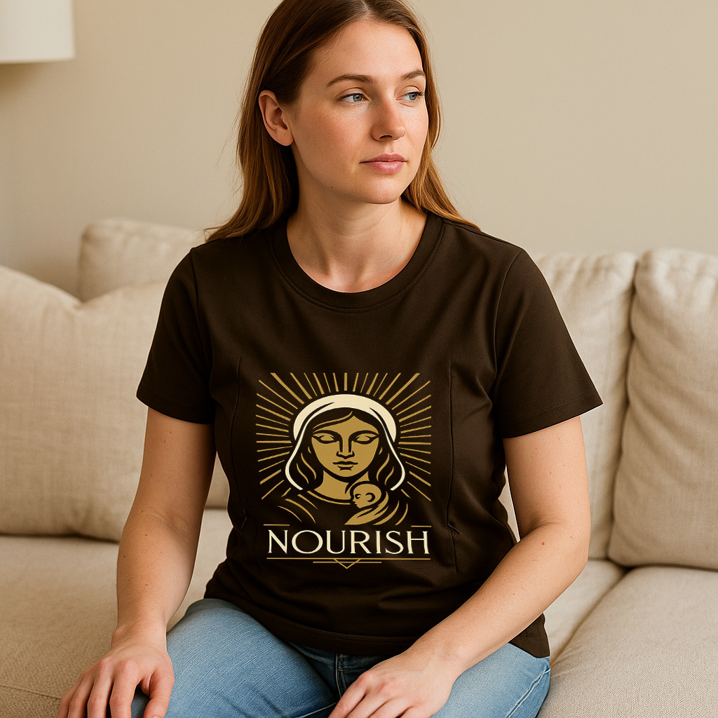 Easy Access Nursing Shirt | Nourish Graphic Tee | For N | brand