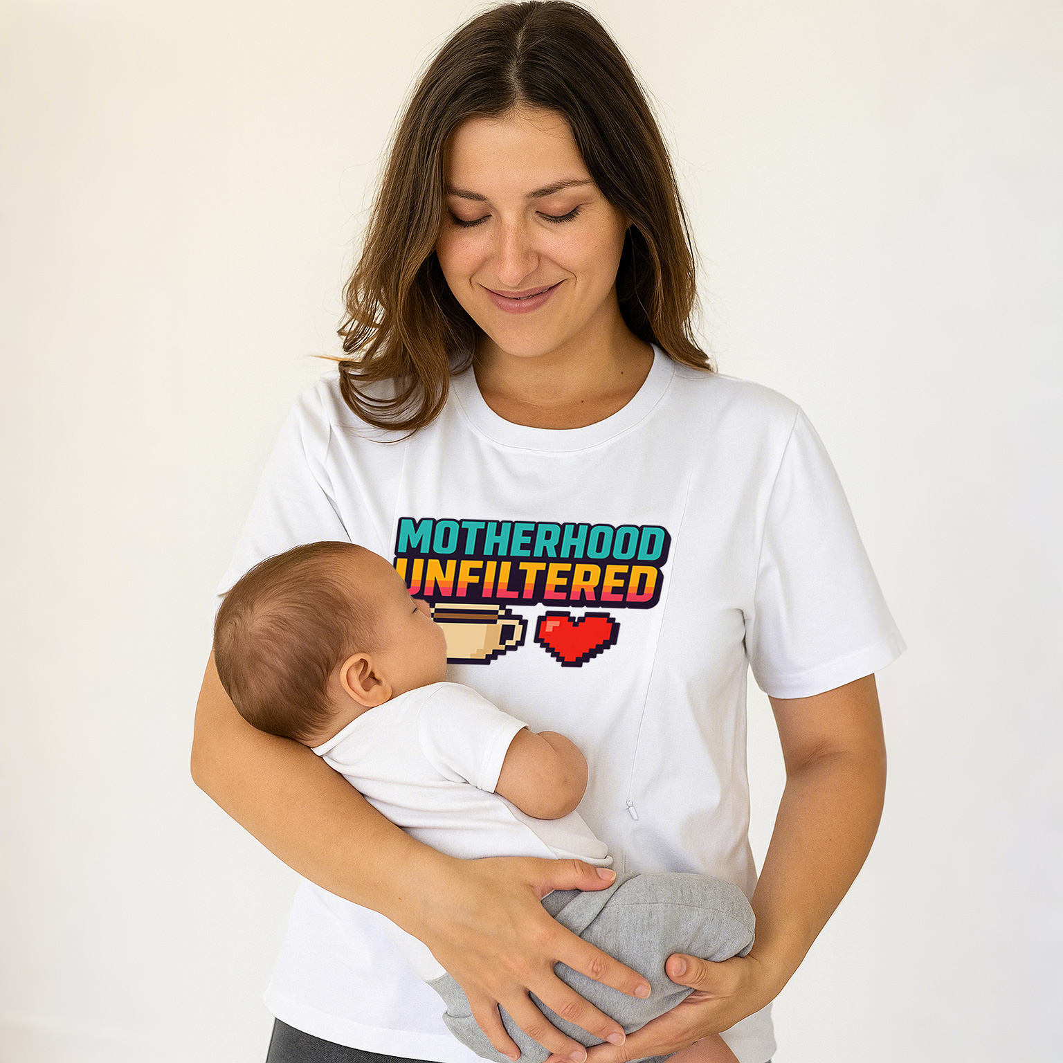 Easy Access Nursing Tee | Motherhood Unfiltered | Soft  | brand
