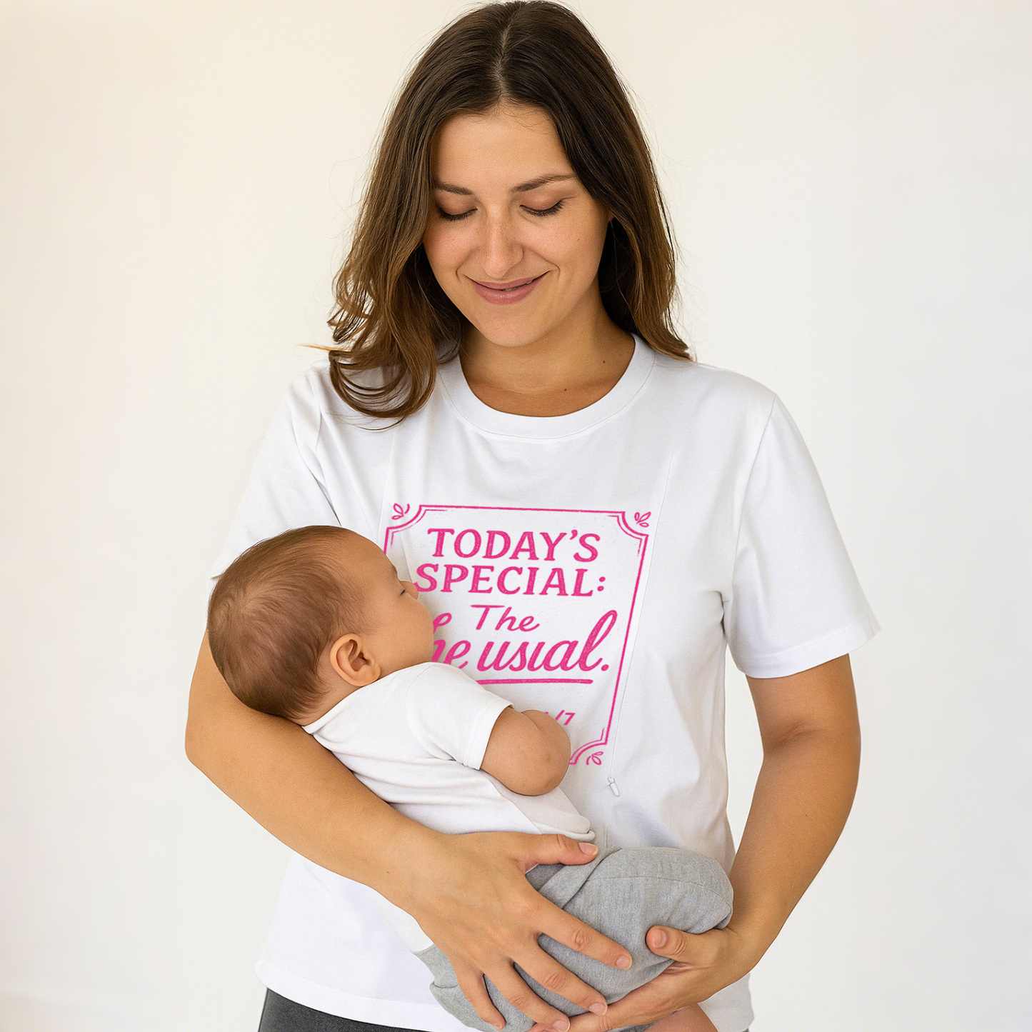 24/7 Diner Graphic Tee for Moms | Hidden Zipper Nursing | totkeeps