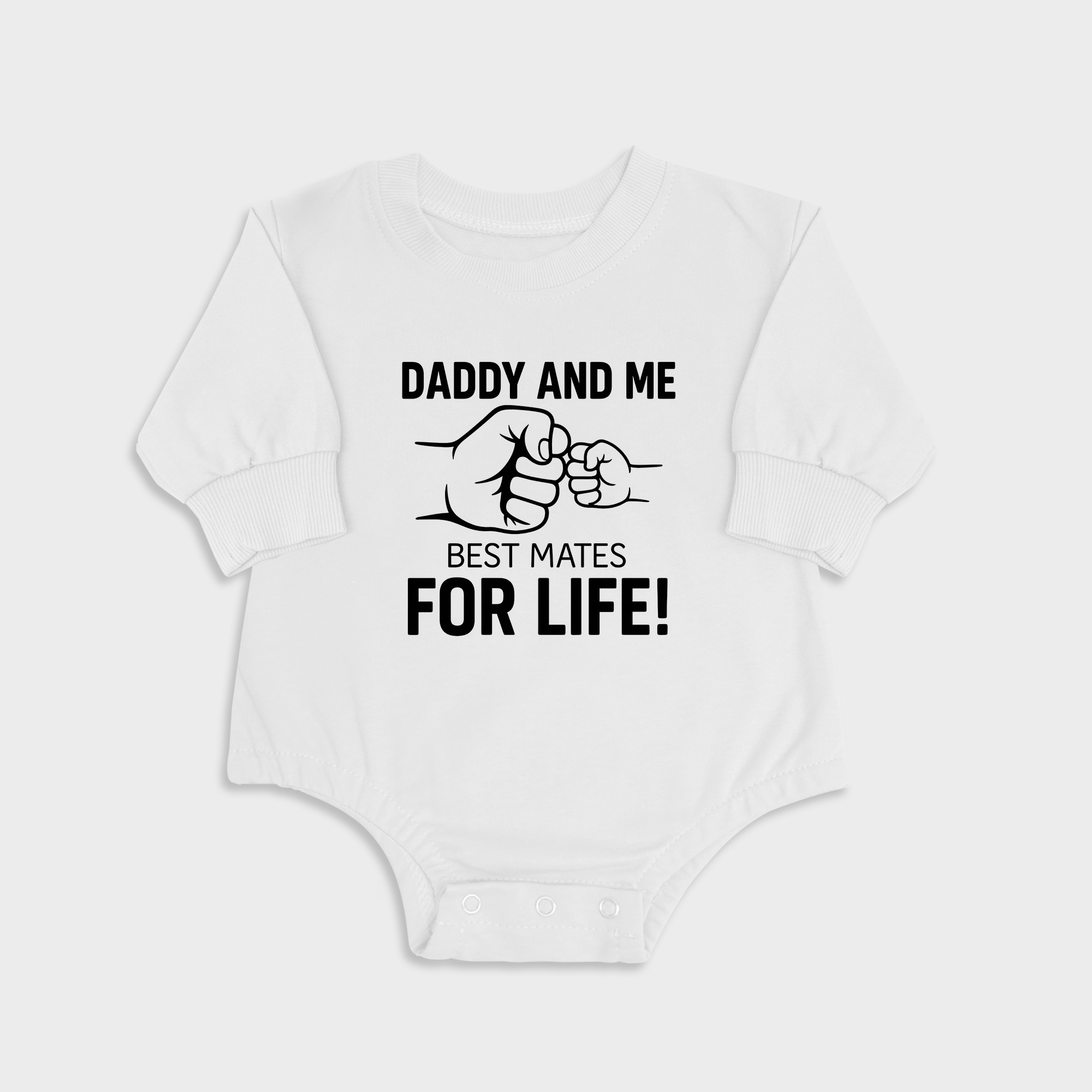 Best Mates For Life - Long Sleeve Newborn & Baby bodysuits