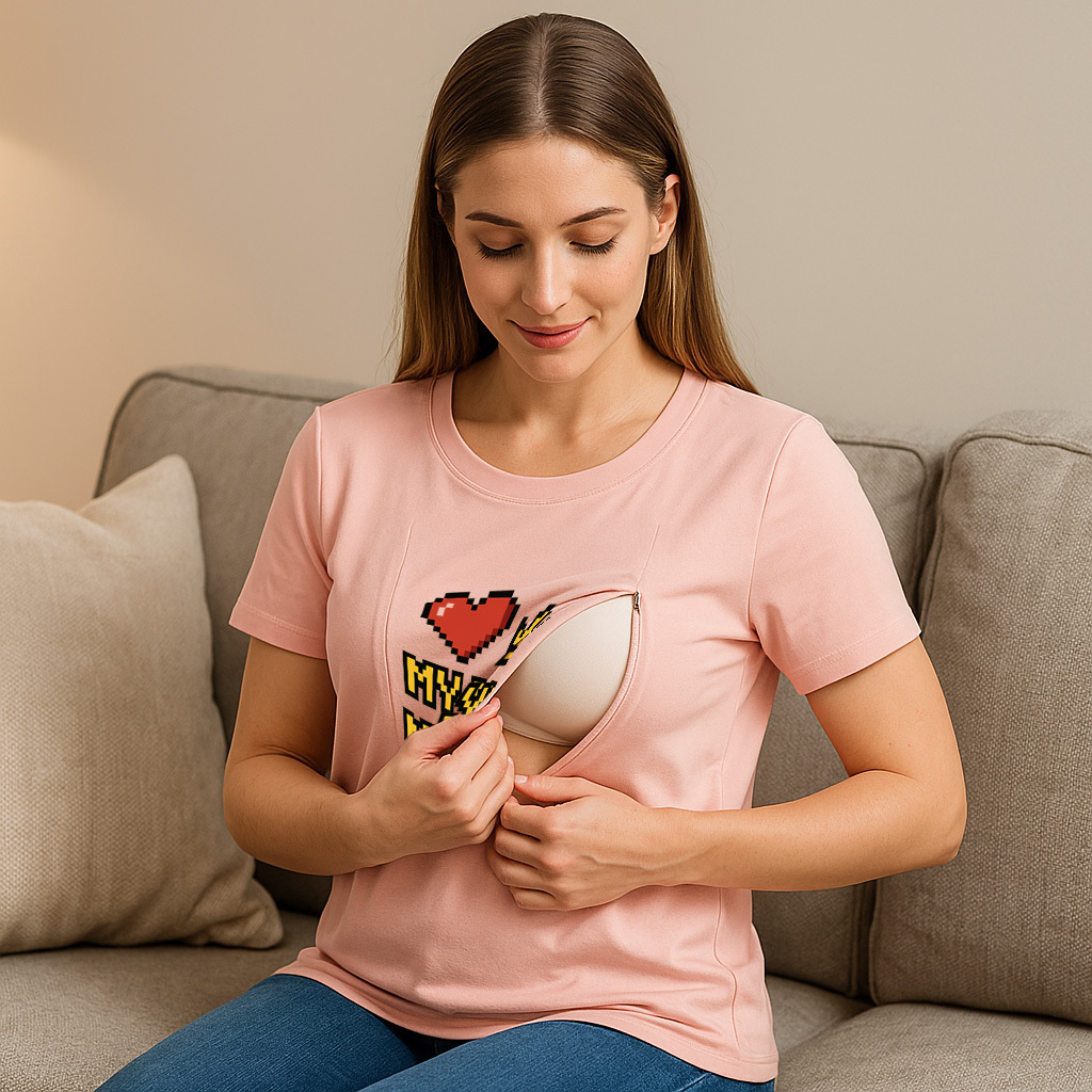 Gift for New Mom | "My Baby My Rules" Nursing T-Shirt w | brand