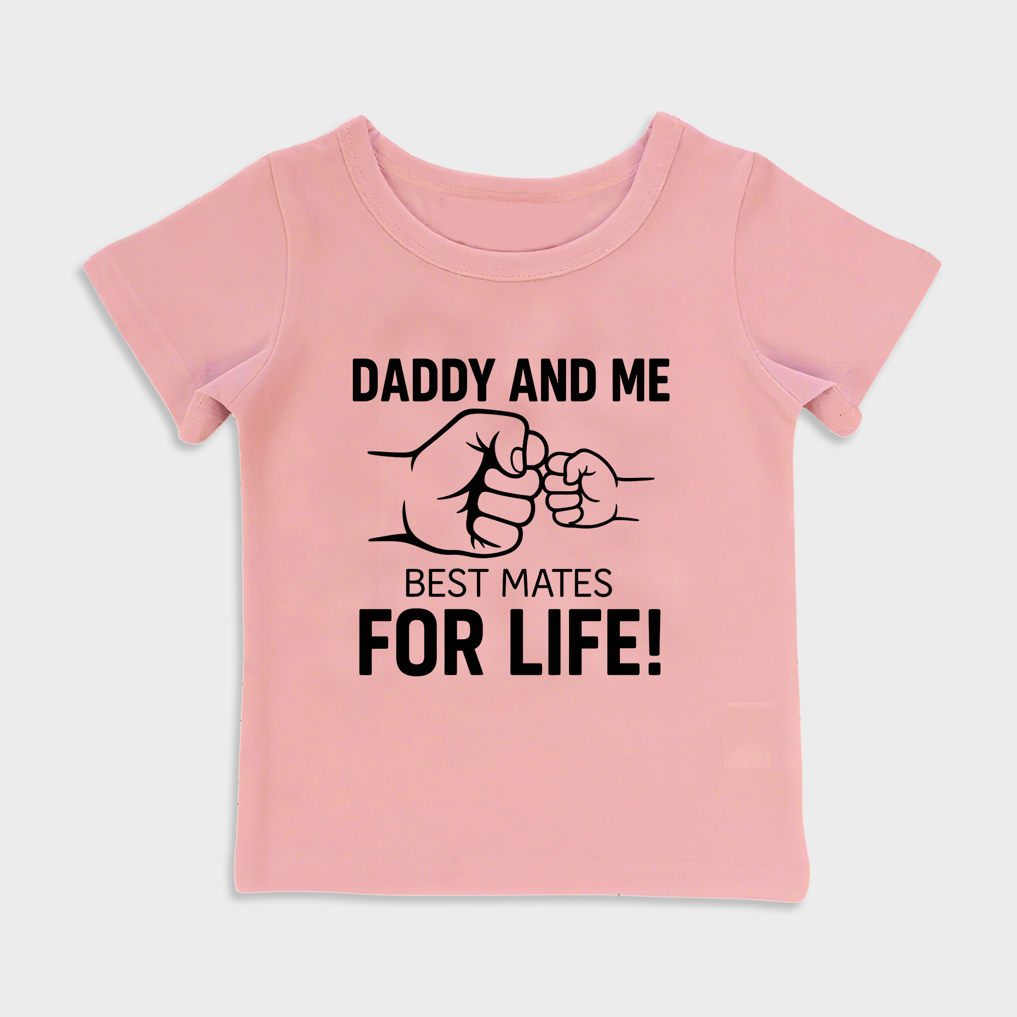 baby shirt - best mates for life kids t shirt toddler top pink in pink