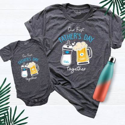Father's Day Family Matching T-shirt-Cheers Together