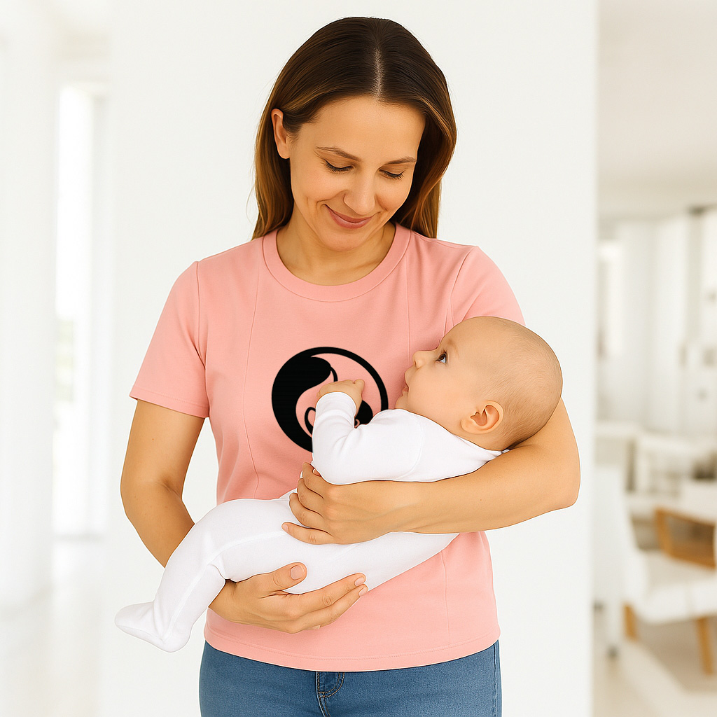 Strong as a Mother Graphic Tee for Nursing | Hidden Zip | brand