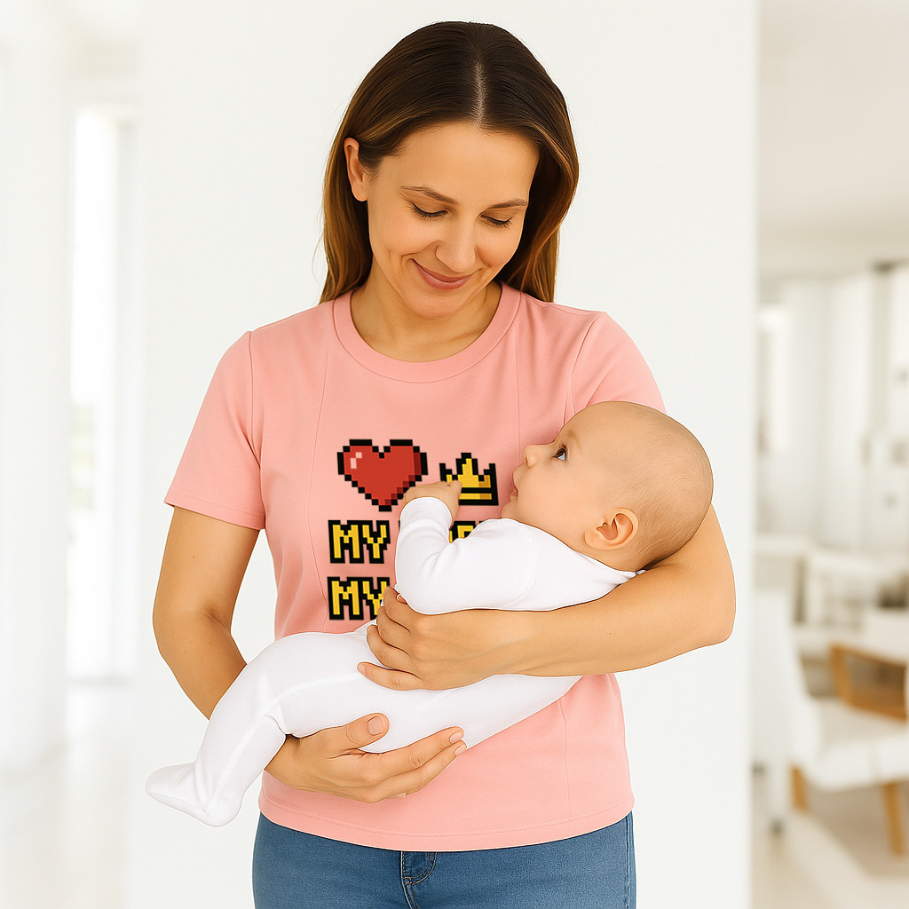 Gift for New Mom | "My Baby My Rules" Nursing T-Shirt w | brand