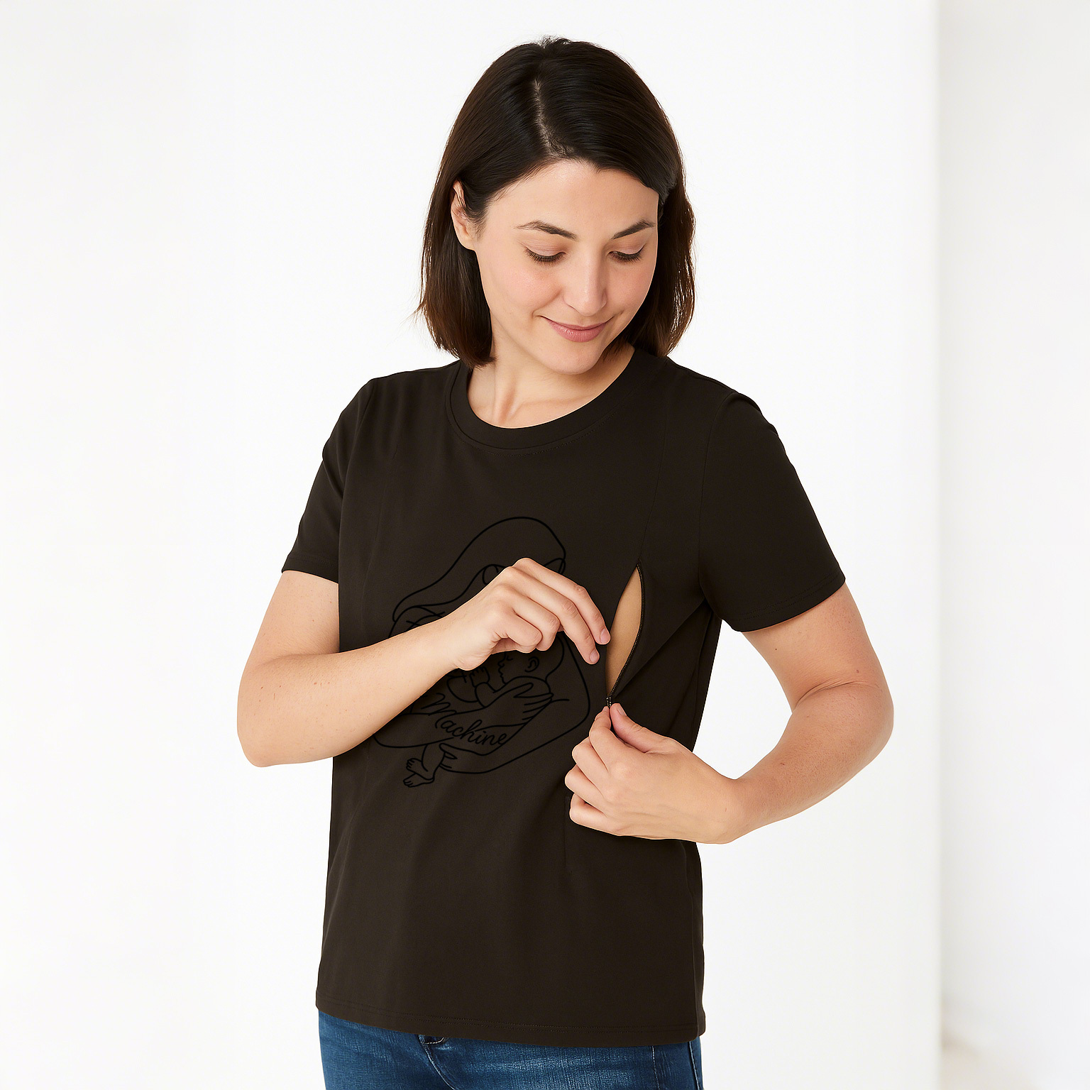 Cotton Breastfeeding T-Shirt | Feminist Milk Machine |  | brand