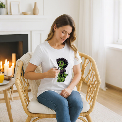 Breastfeeding T-Shirt with Zippers | "No Sleep Crew" Co | brand