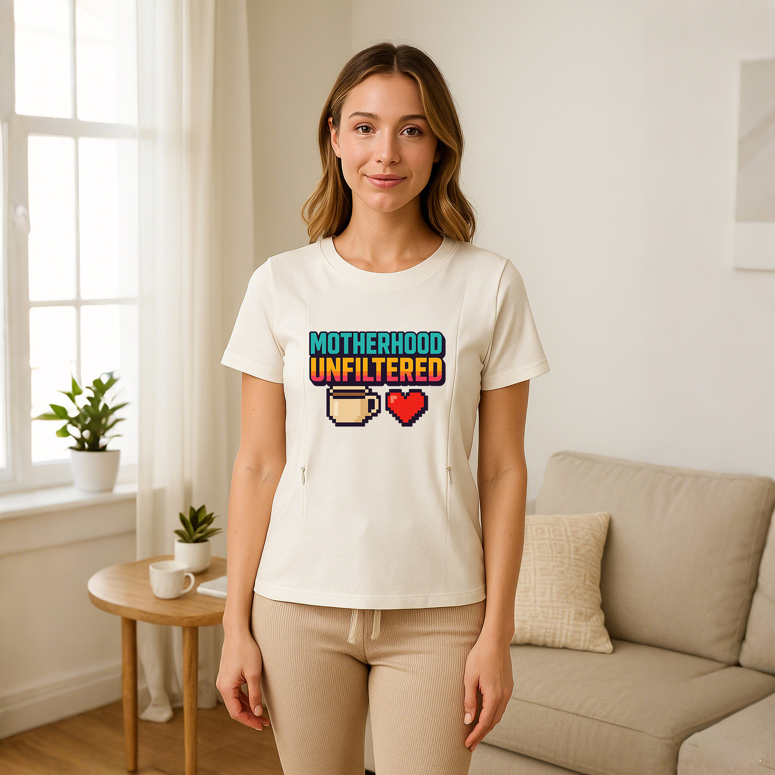 Easy Access Nursing Tee | Motherhood Unfiltered | Soft  | brand
