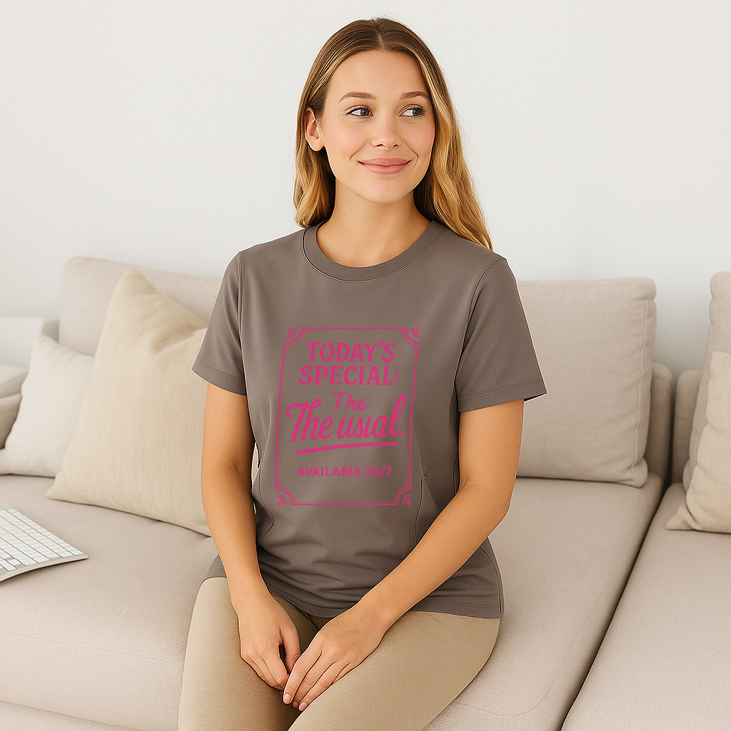 24/7 Diner Graphic Tee for Moms | Hidden Zipper Nursing | totkeeps