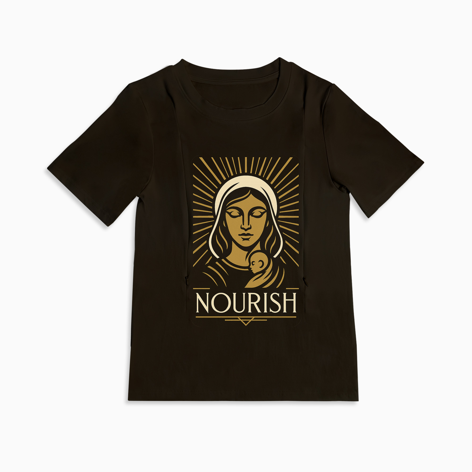 Easy Access Nursing Shirt | Nourish Graphic Tee | For New Moms