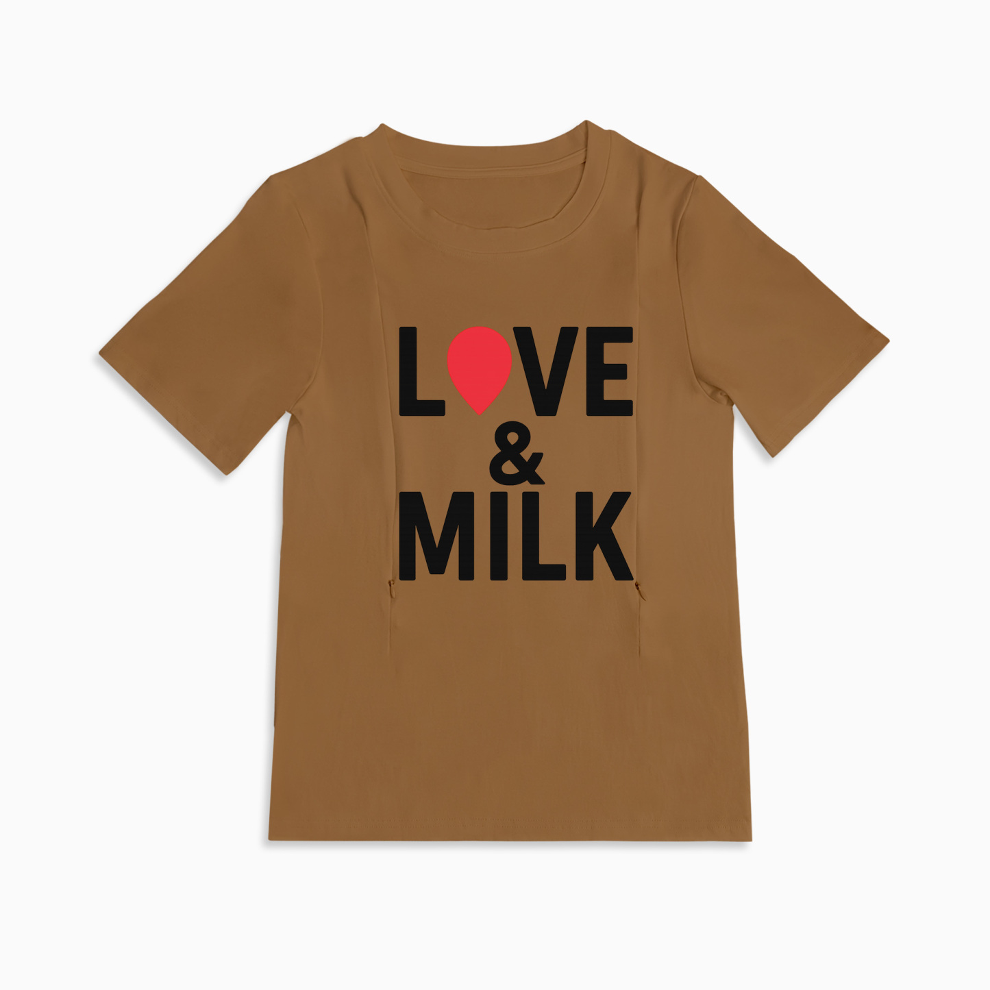 Easy Access Breastfeeding Shirt | Love & Milk | Soft Cotton Fabric