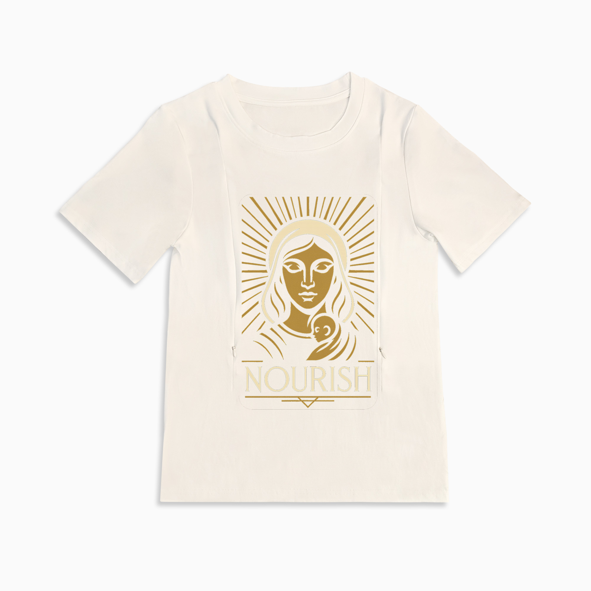 Easy Access Nursing Shirt | Nourish Graphic Tee | For New Moms