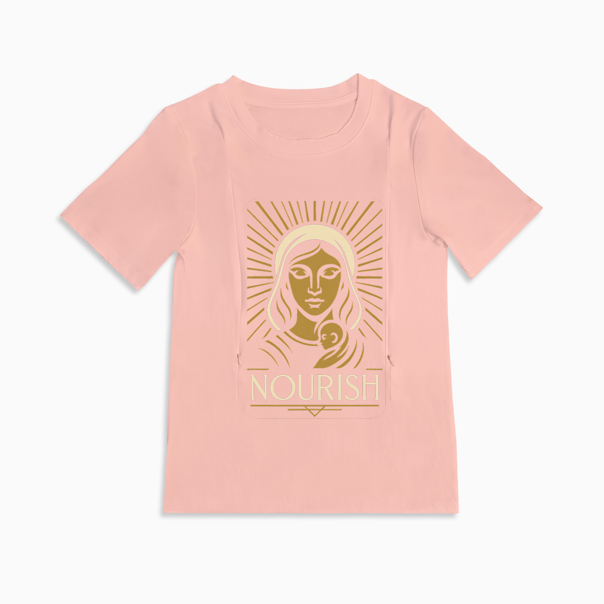Easy Access Nursing Shirt | Nourish Graphic Tee | For New Moms