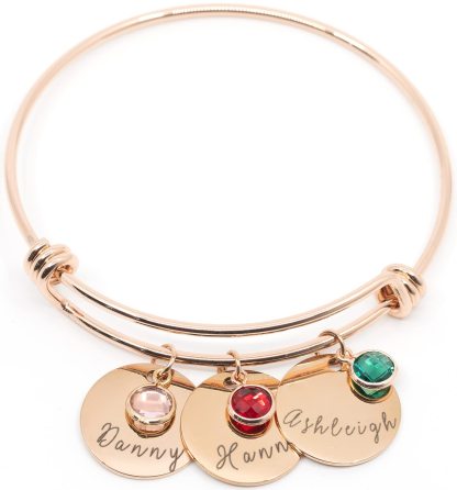 Personalized Mother's Day Gift Custom Birthstone Bracelet