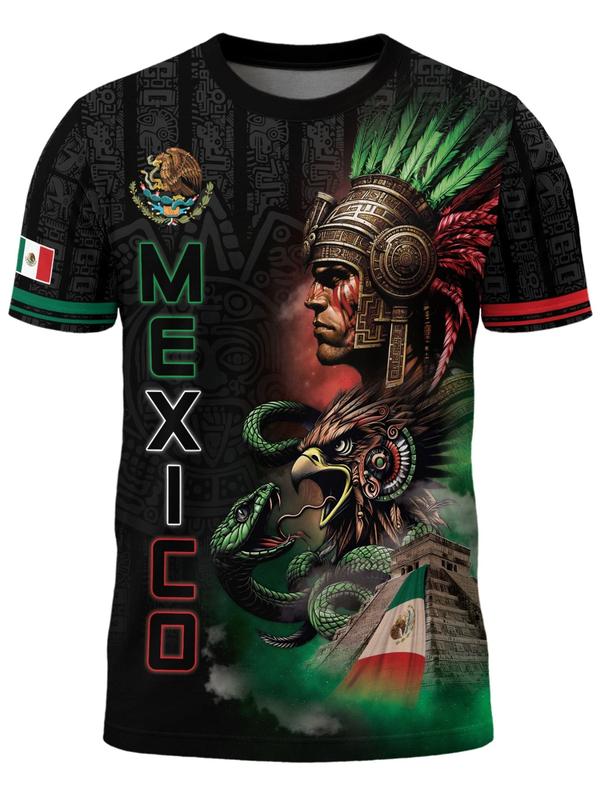 Mexico Aztec Warrior Heritage Soccer Jersey – Premium All-Over Print Culture Shirt