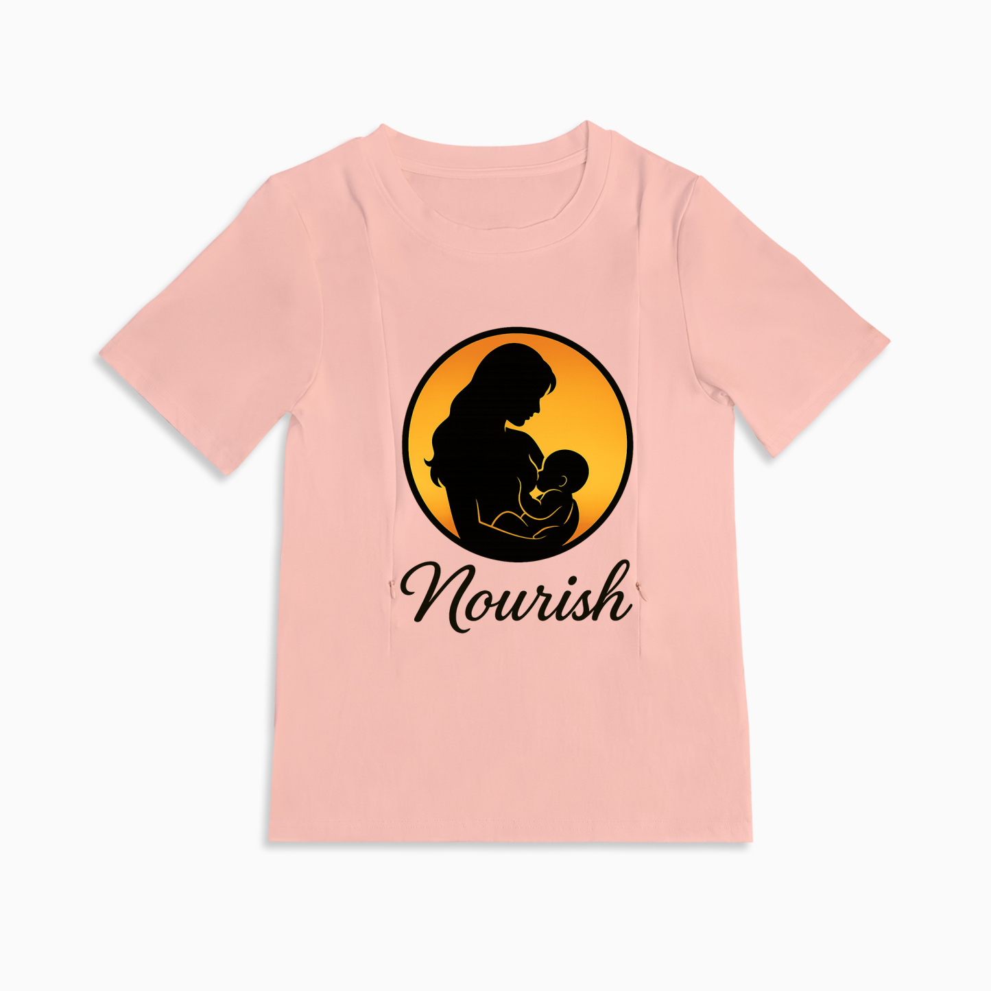 Discreet Breastfeeding Top with Side Zippers | Nourish by totkeeps