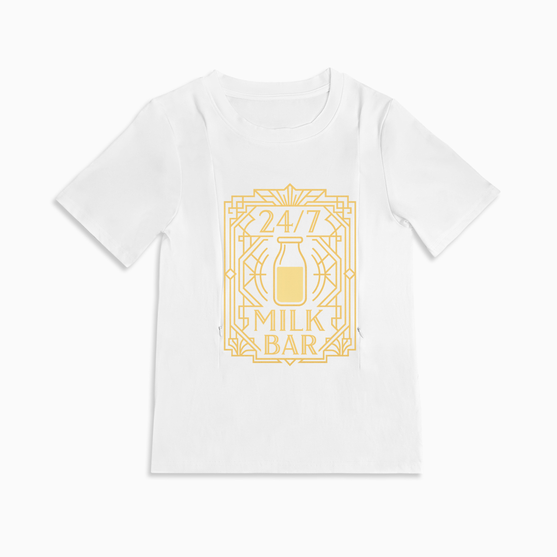 Funny Nursing Tee for Moms | 24/7 Milk Bar - No Closing Time