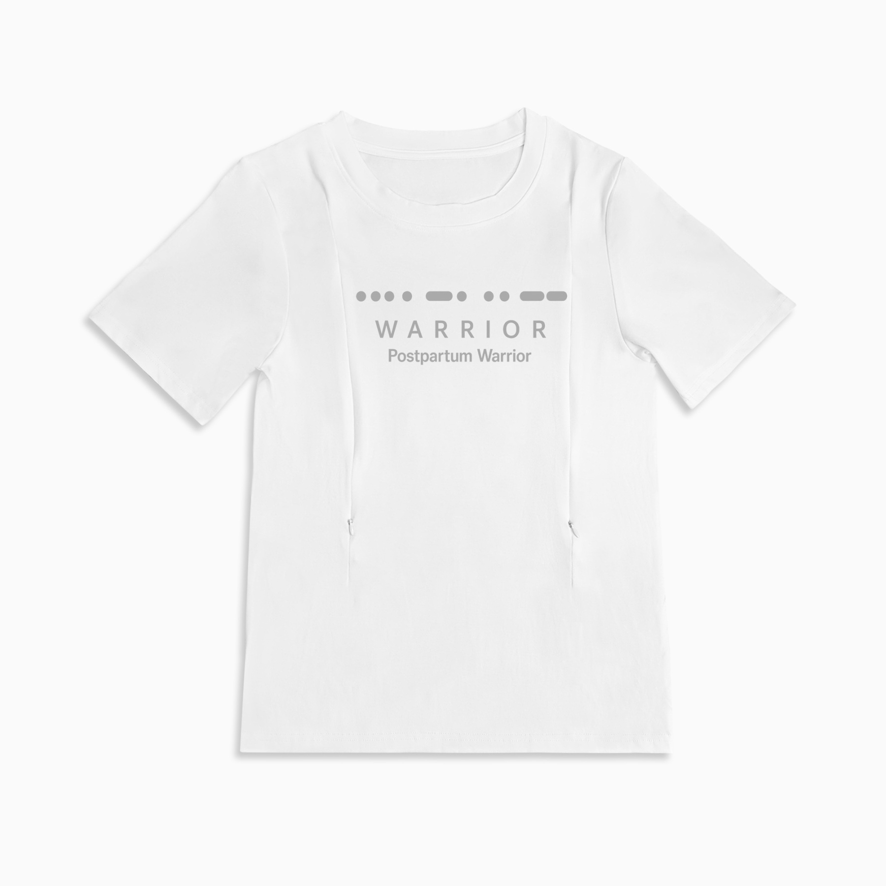 Strong Mom Nursing Top | Postpartum Warrior Design | Side Zipper