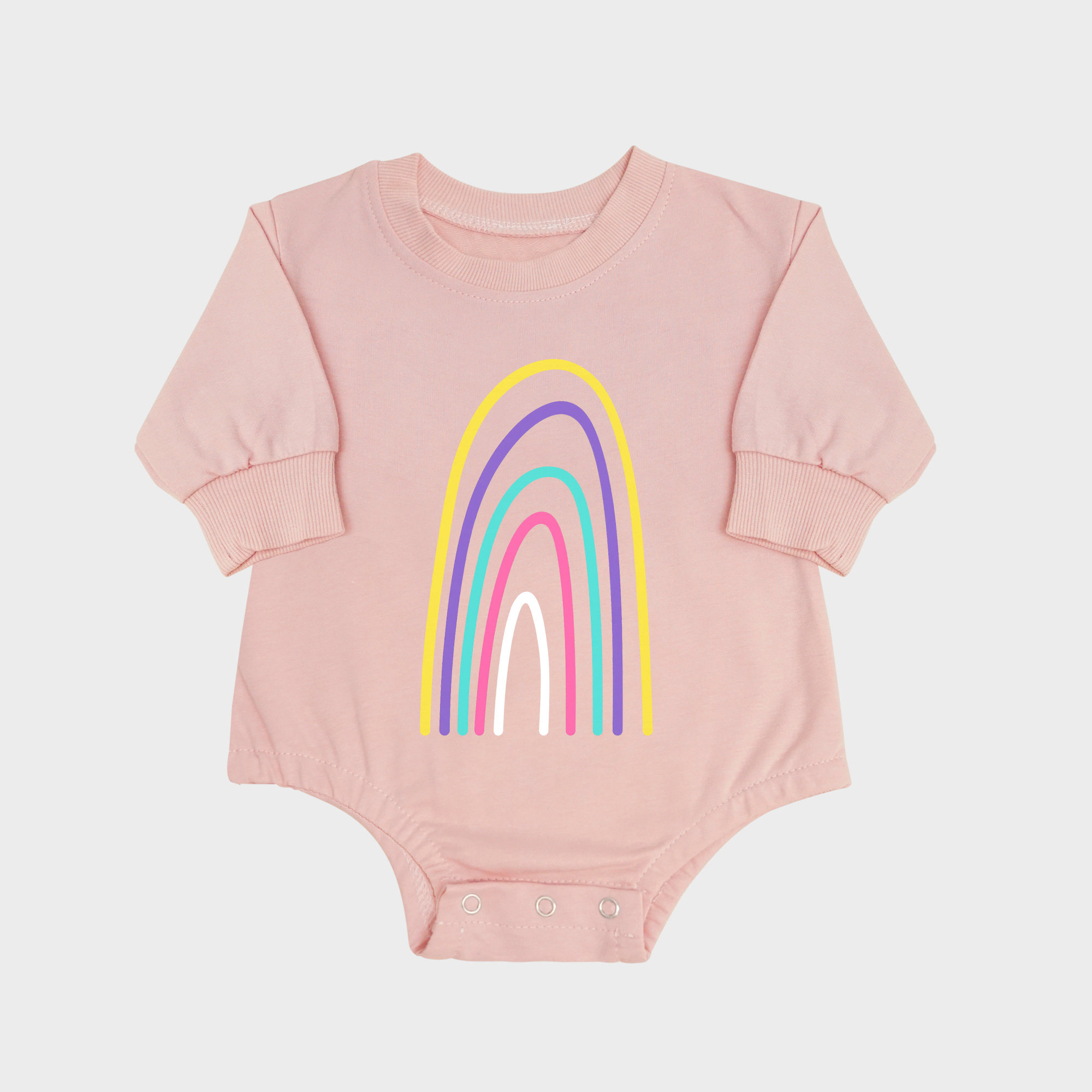 Rainbow Long-sleeved Triangle Onesies
