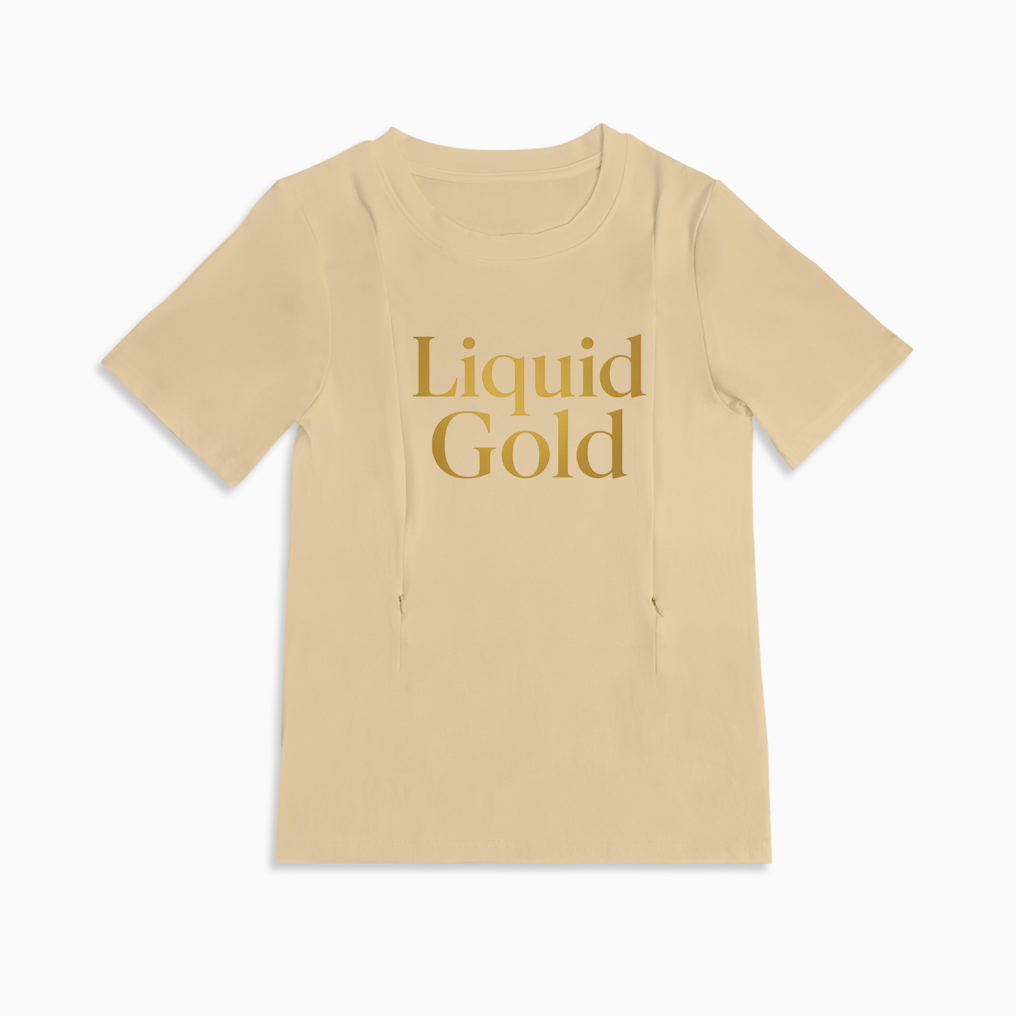 totkeeps Nursing T-Shirt | Liquid Gold Inside | Convenient Side Zippers