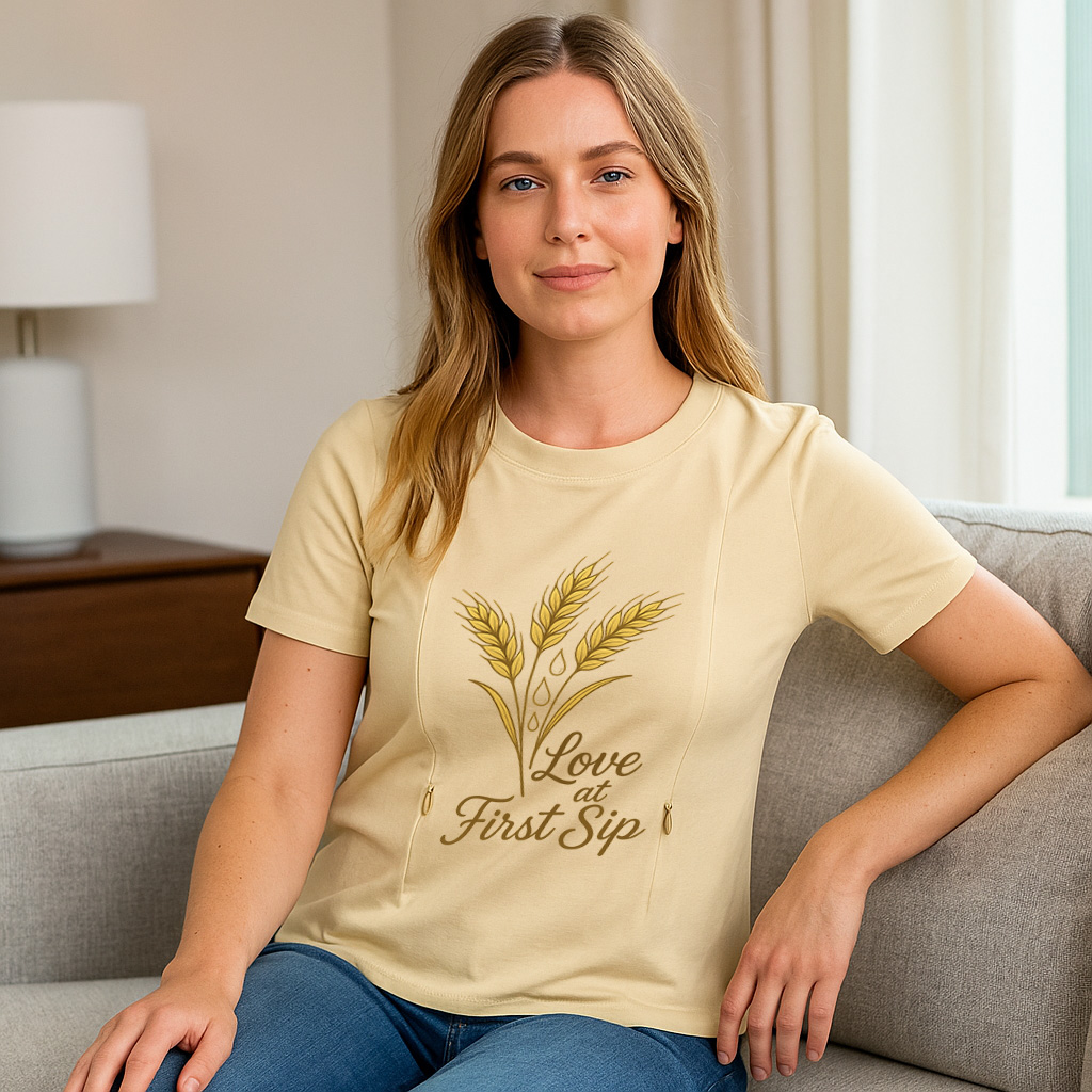 "Love at First Sip" Nursing Top | Effortless Breastfeed | brand