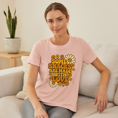 Postpartum T-Shirt | Side Zip Nursing Access | Funny Ma | brand