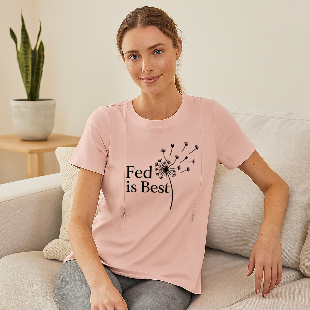 Breastfeeding T-Shirt "Fed Is Best" | Totkeeps