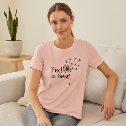 Breastfeeding T-Shirt "Fed Is Best" | Totkeeps