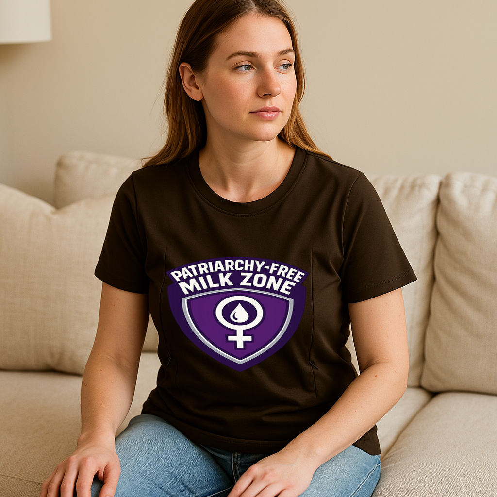 Statement Nursing Top | Patriarchy-Free Milk Zone | Eas | brand