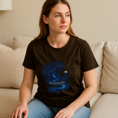 Cotton Breastfeeding T-Shirt with Zippers | The Nourish Tee
