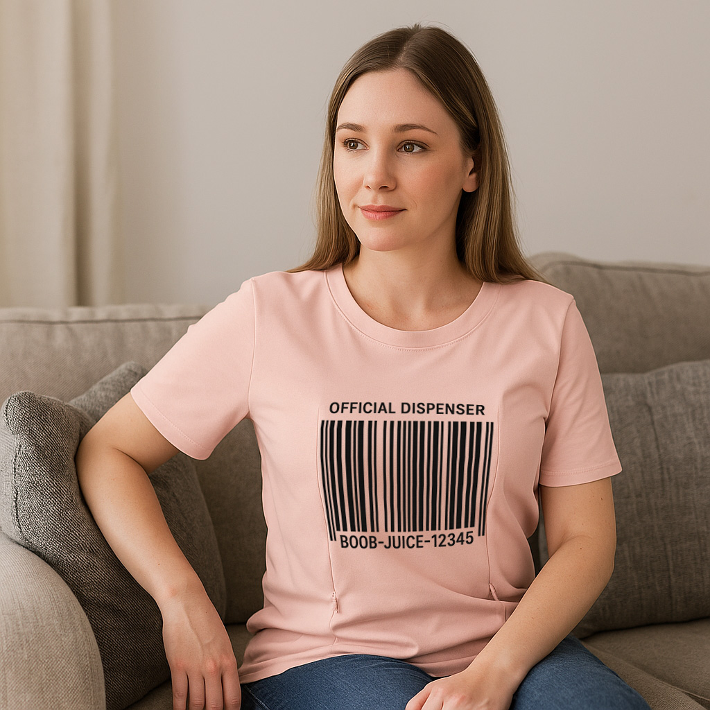 Postpartum T-Shirt for Nursing | Boob Juice Dispenser | | brand
