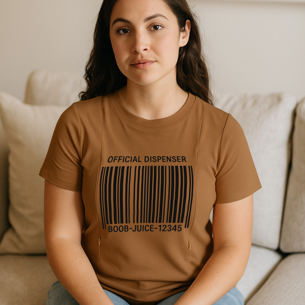 Postpartum T-Shirt for Nursing | Boob Juice Dispenser | | brand