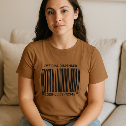 Postpartum T-Shirt for Nursing | Boob Juice Dispenser | | brand