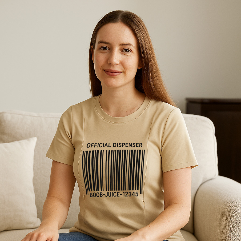 Postpartum T-Shirt for Nursing | Boob Juice Dispenser | | brand