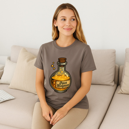 Liquid Gold Inside Tee | The Perfect Funny Zippered Nur | brand