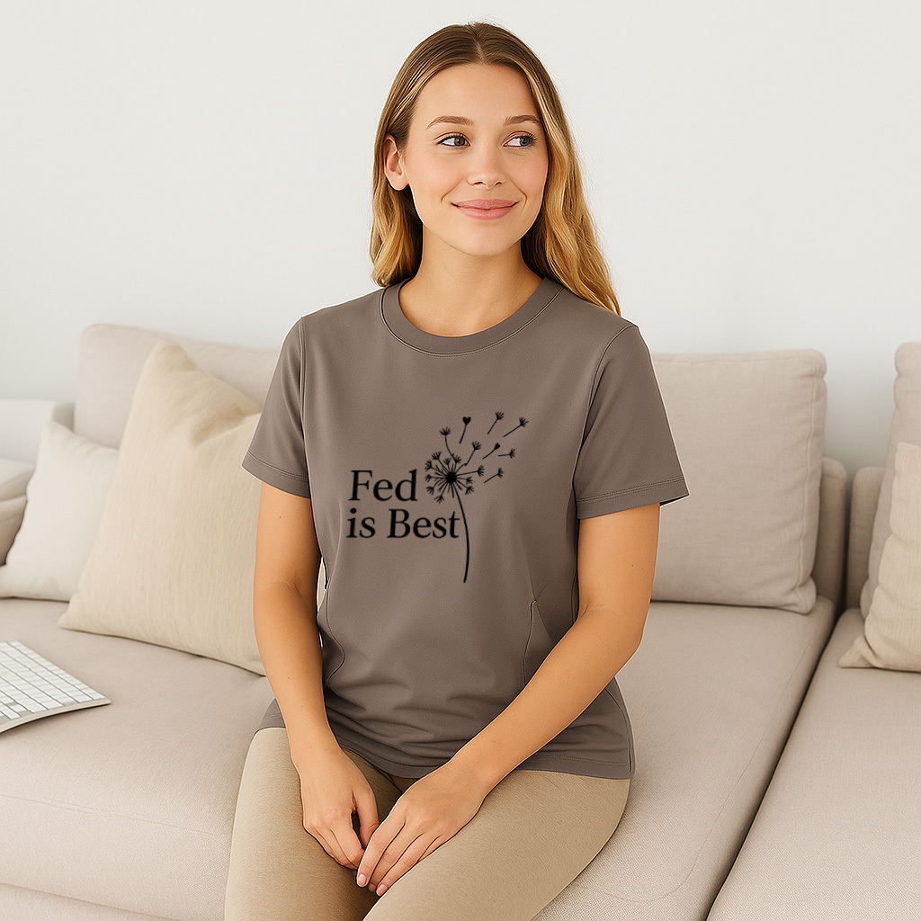 Breastfeeding T-Shirt "Fed Is Best" | Totkeeps