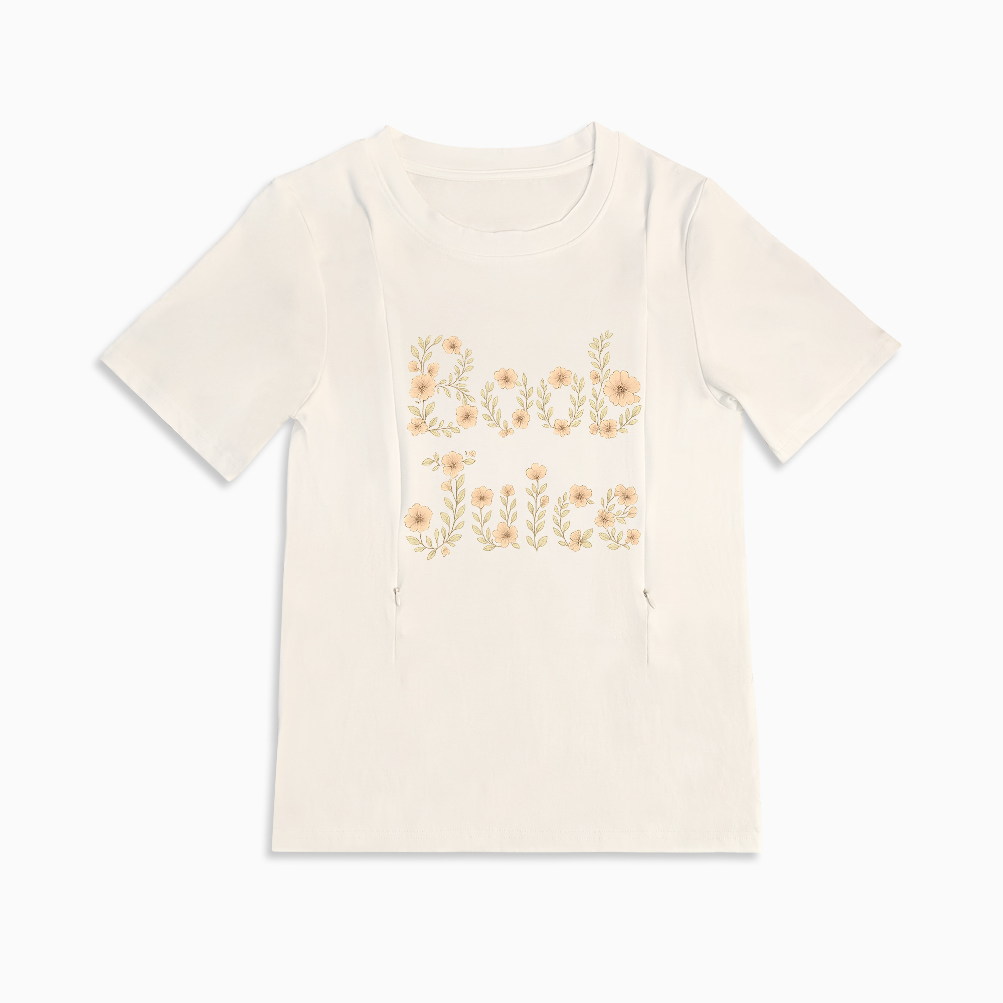 Side Zip Nursing Top | Funny "Boob Juice" | Postpartum Must-Have