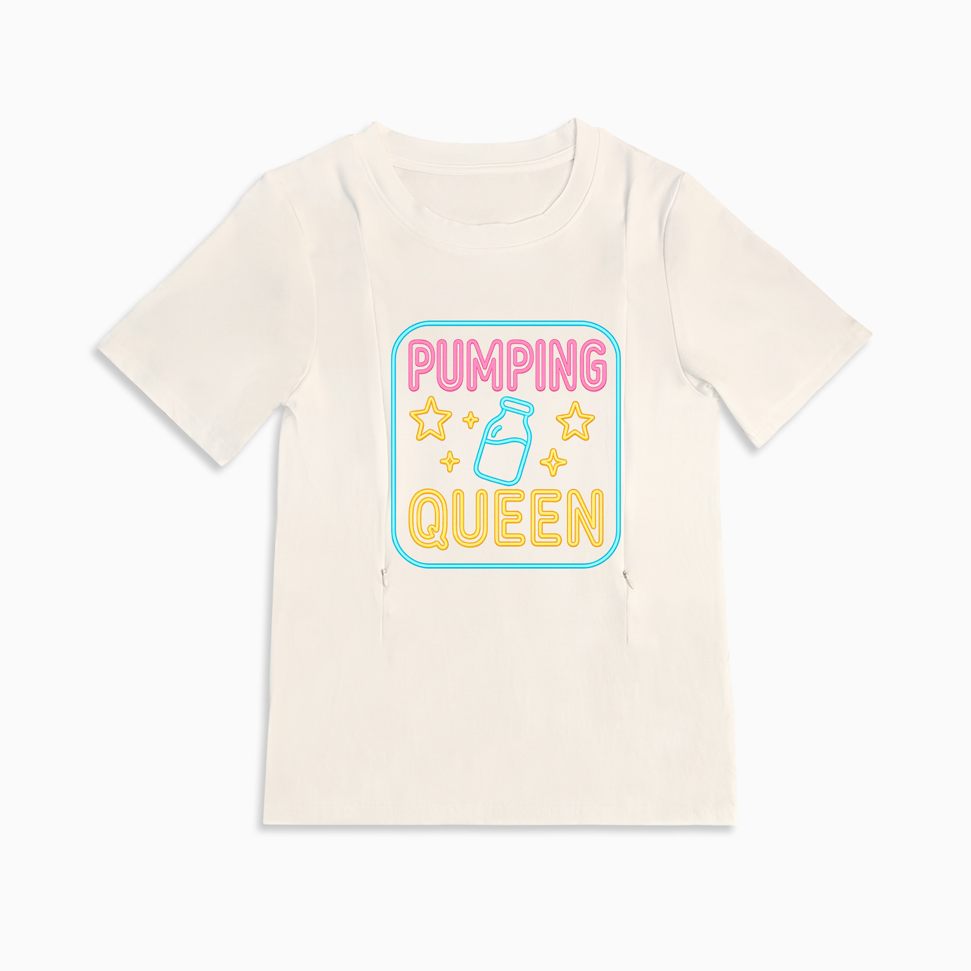 Postpartum Pumping Top | Pumping Queen Slogan | 95% Cotton