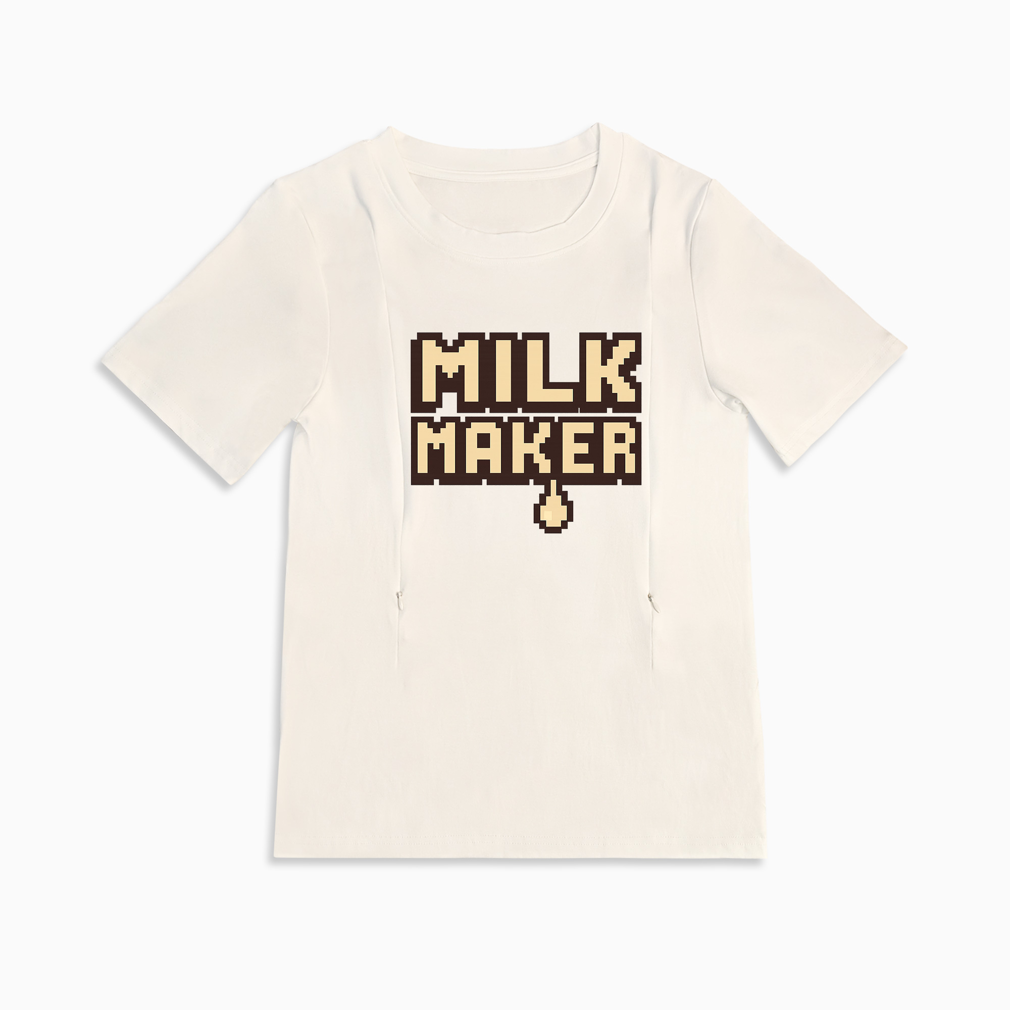 Postpartum Essential: Milk Maker Side Zip Nursing Shirt