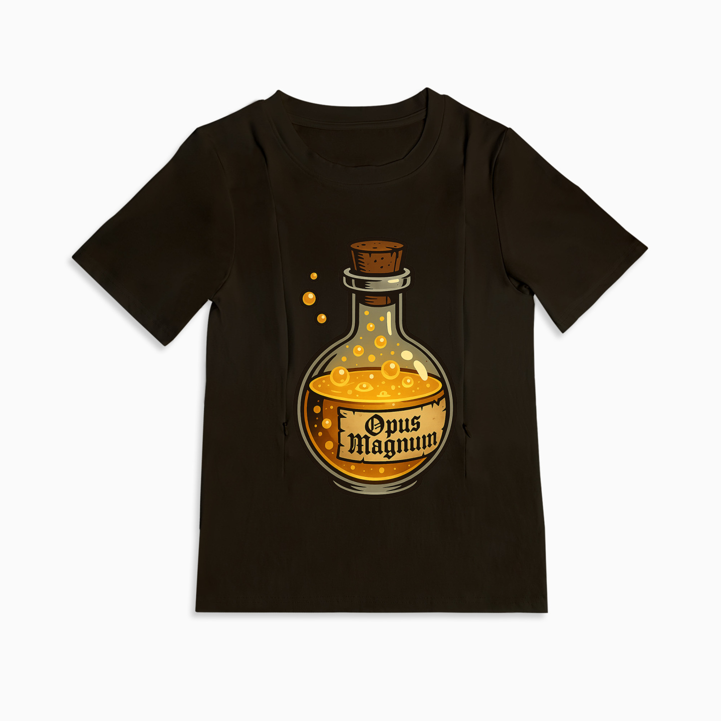 Liquid Gold Inside Tee | The Perfect Funny Zippered Nur | brand