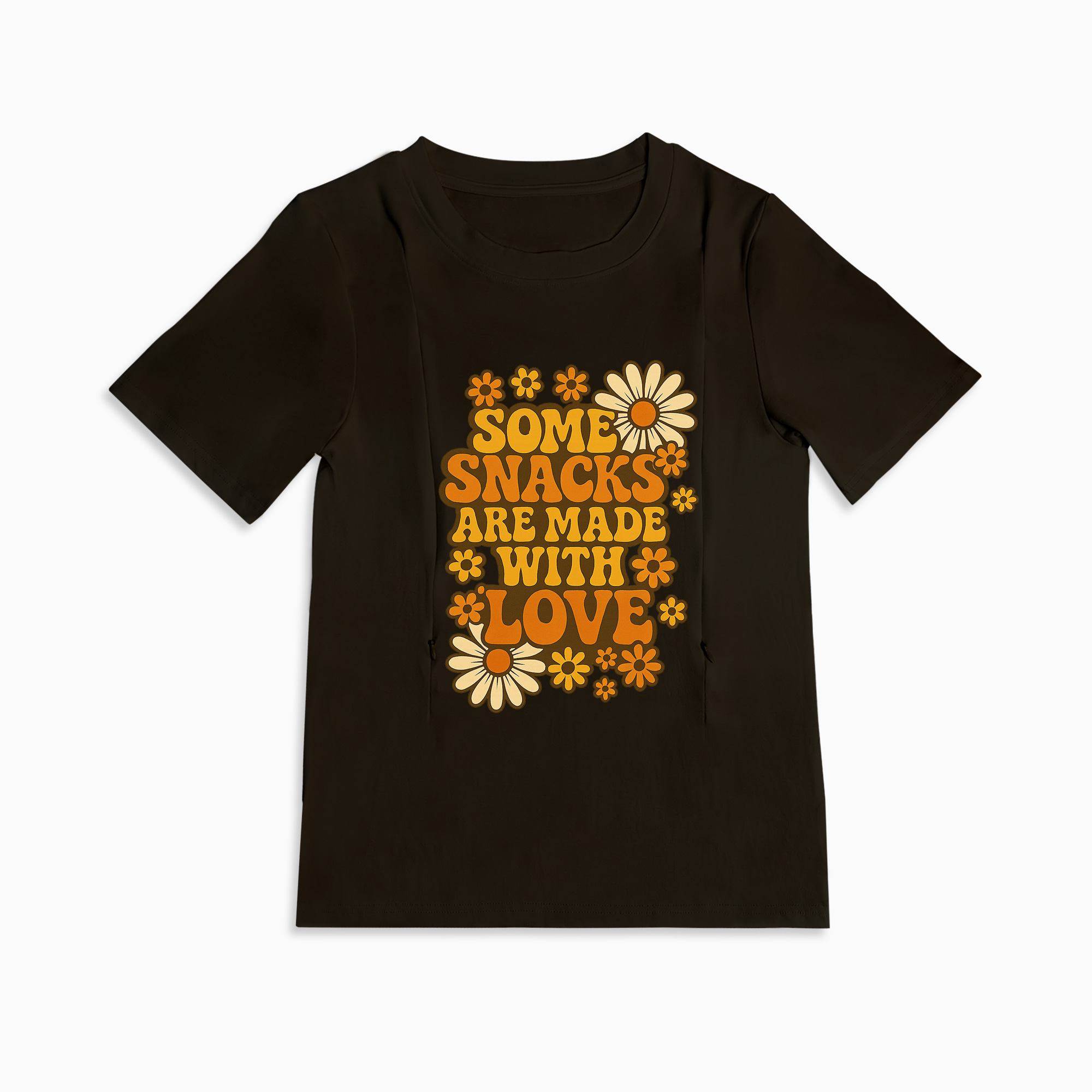 Postpartum T-Shirt | Side Zip Nursing Access | Funny Mama Slogan