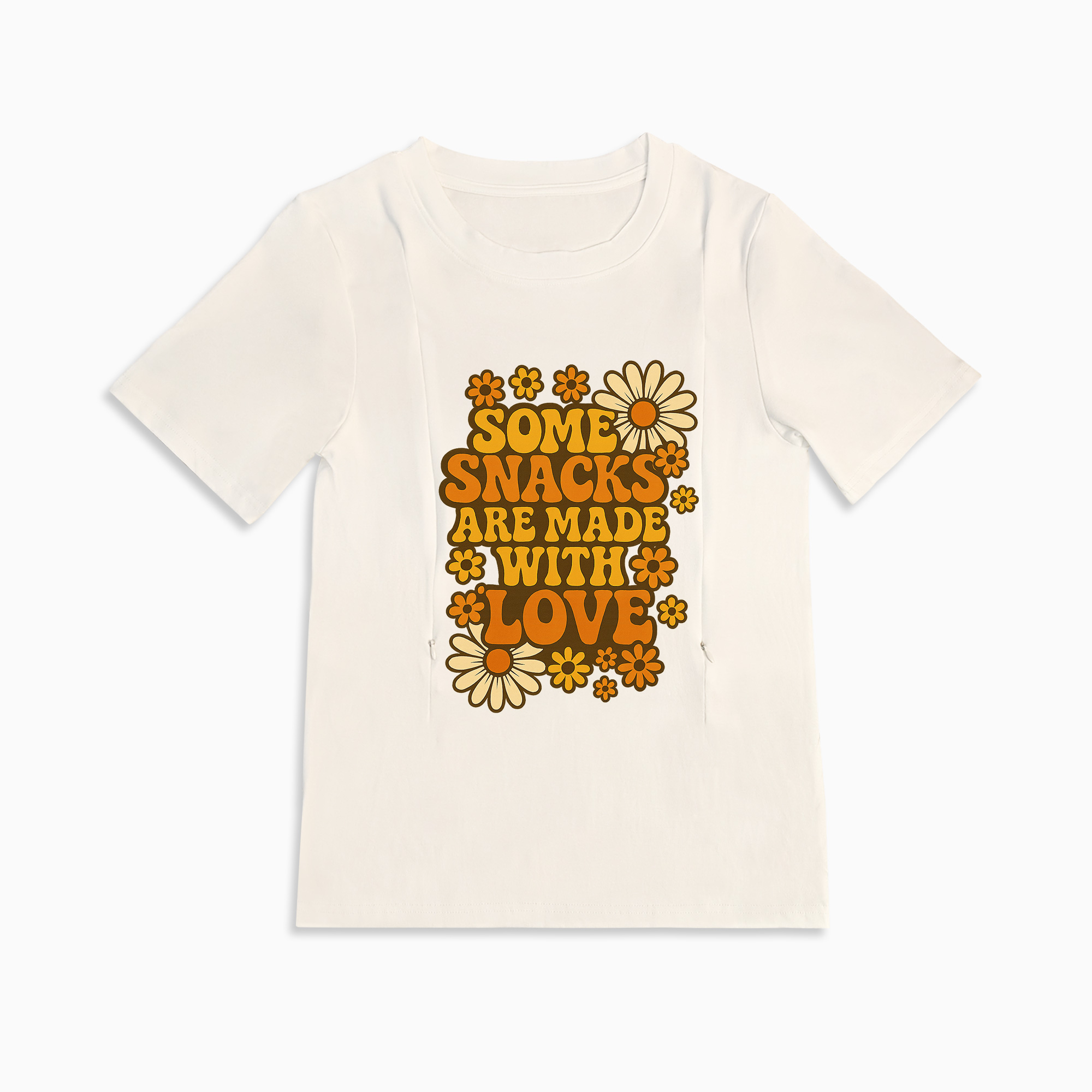 Postpartum T-Shirt | Side Zip Nursing Access | Funny Mama Slogan