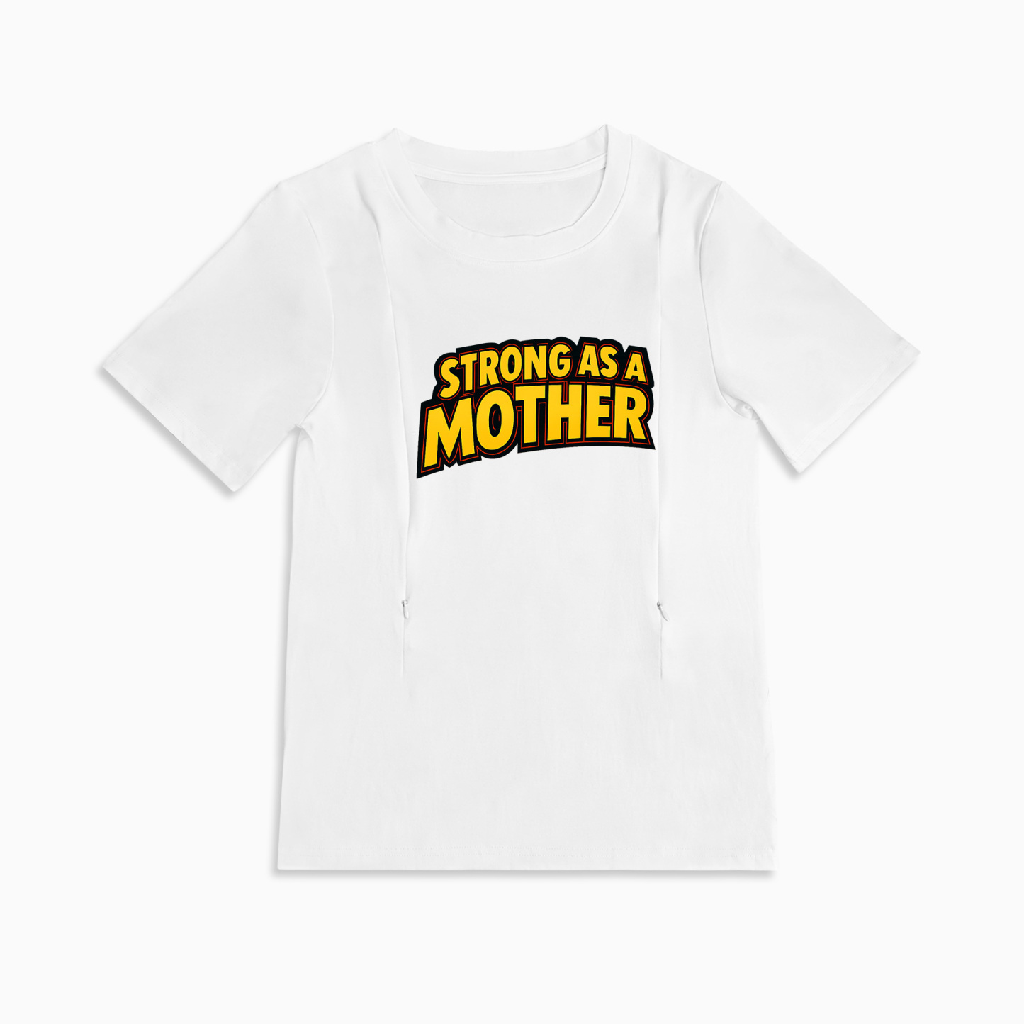 The Original Strong as a Mother Nursing Shirt | totkeeps | Side Zip